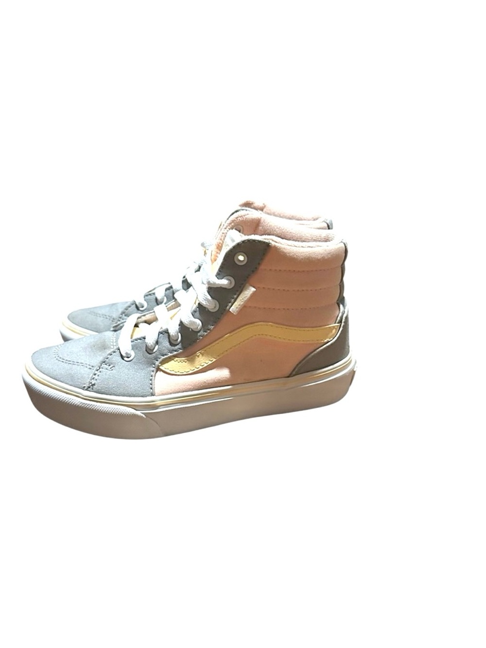 Vans Kids High-Top Sneakers in Pink and Gray size 3